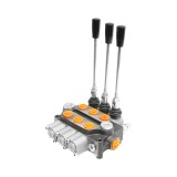 Distribuitor hidraulic cu 3 manete, 40L/min, 200-220 bar, Breckner