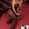 LIV518-1 Lenjerie sexy tip bodystocking din plasa decorativa cu ochiuri mici - Livia Corsetti