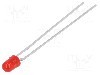Dioda LED, 3mm, ro&amp;#351;ie, 1...2mcd, 2mA, 1,9...2,4V, VISHAY - TLLR4401