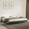 VidaXL Cadru de pat fără saltea, verde &icirc;nchis, 200x200 cm, catifea 347594