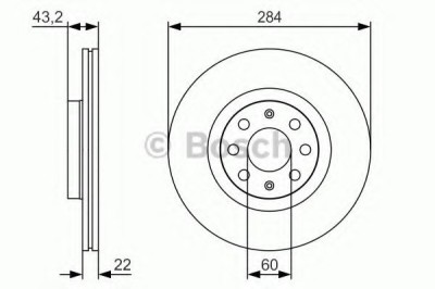 Disc frana OPEL CORSA E (2014 - 2016) BOSCH 0 986 479 S91 foto