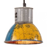VidaXL Lustră suspendată industrială 25 W multicolor 17 cm E27 rotund