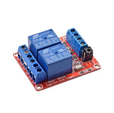 Modul releu 2 canale 5V Arduino, optocuplor, TTL Logic, relay, relee (r.3343W) foto