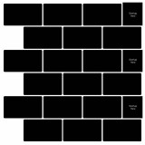 vidaXL Placă de metrou 20 pcs Negru 30 x 30 cm Poliuretan și PET 42046118
