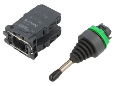 &amp;quot;Comutator Joystick 22mm 1 NO Negru&amp;quot; foto