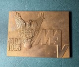 Placheta aniversara muzeul de aviatie 5 ani 1990 1995