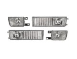 Set lampa semnalizare fata VW GOLF 3, 08.1991-04.1999; VENTO/JETTA (USA) (1H), 01.1992-10.1998, Taiwan, partea stanga+dreapta, cu lampa ceata fata;ti, Rapid