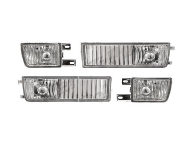 Set lampa semnalizare fata VW GOLF 3, 08.1991-04.1999; VENTO/JETTA (USA) (1H), 01.1992-10.1998, Taiwan, partea stanga+dreapta, cu lampa ceata fata;ti foto
