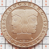 1110 Norvegia 5 kroner 1986 Olav V (Anniversary of the Mint) km 428 UNC, Europa