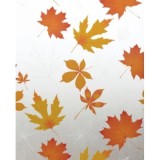 Folie autocolanta pentru geam, model frumze de toamna, dimensiuni 45 X 500 cm, usor de aplicat si intretinut, rosu/transparent