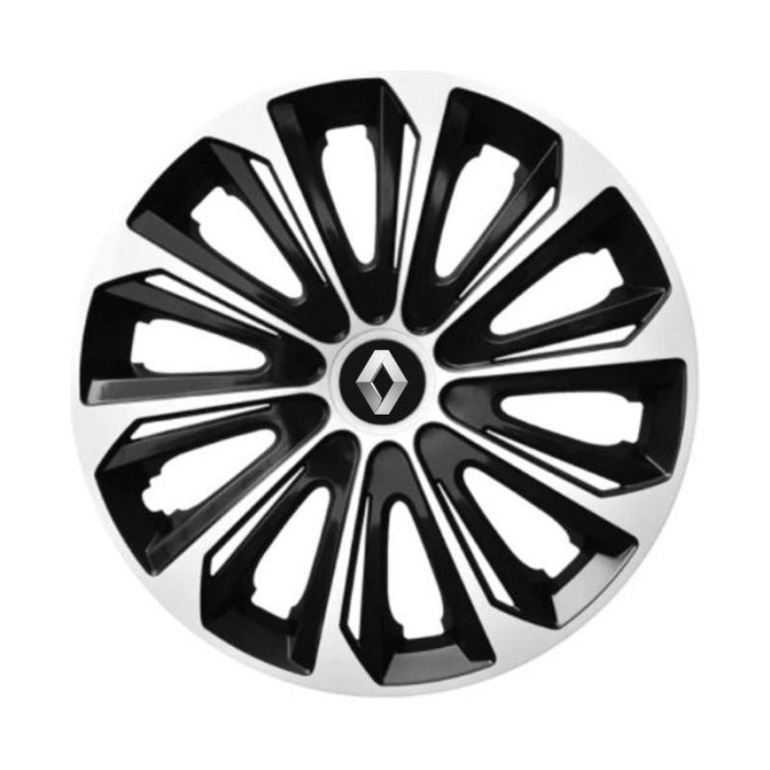 Set 4 capace roti Extra strong silver R15 Compatibil Cu Renault