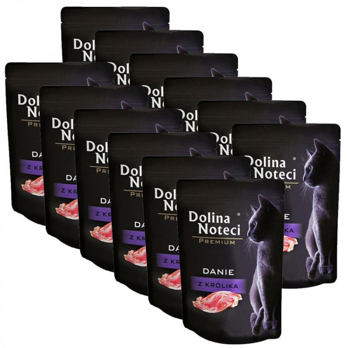 Dolina Noteci Premium Cat Dish with Rabbit 12 x 85 g