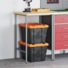 VidaXL Bancă de lucru Gri 50 x 55 x 85 cm Oțel vopsit &icirc;n pulbere 4103466