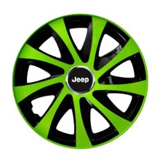 Set 4 capace roti extra drift green R13 pentru gama auto Jeep