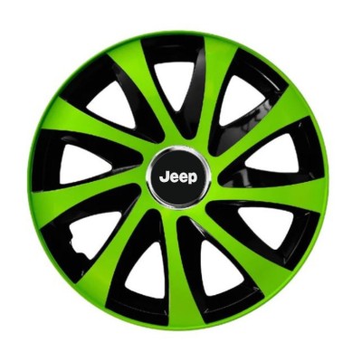 Set 4 capace roti extra drift green R13 pentru gama auto Jeep foto
