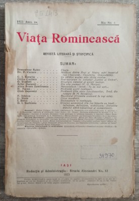 Viata Romaneasca// mai 1923 foto