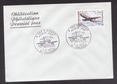 France 1973 Airbus A 300 B FDC K.410 foto