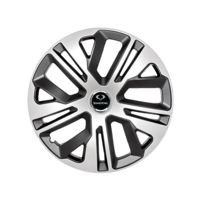 Set 4 Capace Roti, model 15 Inchi (R15) Raven Gri-Negru, Compatibile Cu SsangYong foto