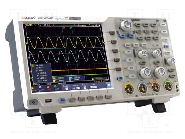 Osciloscop digital OWON 4 canale 200MHz 1Gsps 40Mpts LCD TFT