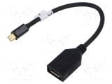 Adaptor DisplayPort 1.1a 0,1m LANBERG - Compatibil 1080p, FullHD