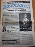 ziarul adevarul literar si artistic 27 iunie 2000