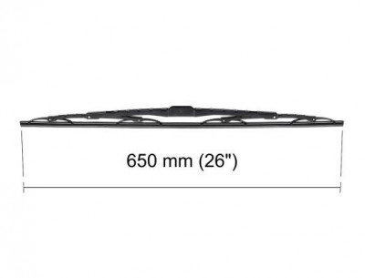 Lamela stergator 650mm/25in Chrysler, Citroen, Dodge, Fiat, Ford, Honda, Hyundai, Infiniti, Jeep, Kia, Lancia, Lexus, Mazda, Mercedes, Nissan, Opel, foto