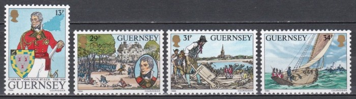 Guernsey 1984 - A 150-a aniversare a morții generalului-maior Sir John Doyle, MNH
