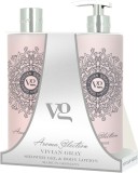 Vivian Gray Aroma Selection Lotus Rose - set cadou gel de dus si lotiune de corp, 2 x 500 ml