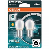Becuri Osram Diadem BAU15s cromate pentru semnalizatoare, lumini de pozitie, pini offset Performance AutoTuning