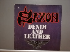 Saxon ? Denim and Leather (1981/Carrere/RFG) - Vinil/Impecabil/Vinyl/Rock foto