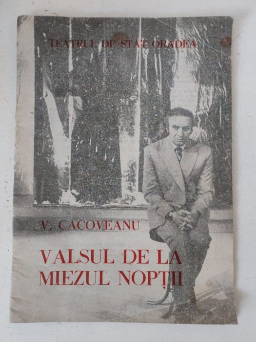 Program sala: Valsul de la miezul noptii, V. Cacoceanu, Teatrulde Stat Oradea, Stagiunea 1988/89