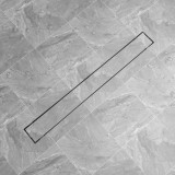 vidaXL Rigolă duș liniară, model linie, oțel inoxidabil, 1030 x 140 mm