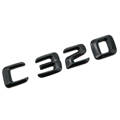 Emblema C 320 Negru, pentru spate portbagaj Mercedes foto