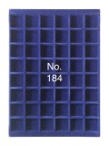 SAFE 184 Tava mare albastra pentru monede cu 48 locasuri de 33 mm
