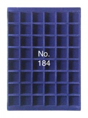 SAFE 184 Tava mare albastra pentru monede cu 48 locasuri de 33 mm