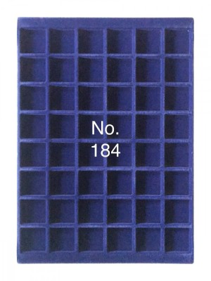 SAFE 184 Tava mare albastra pentru monede cu 48 locasuri de 33 mm foto