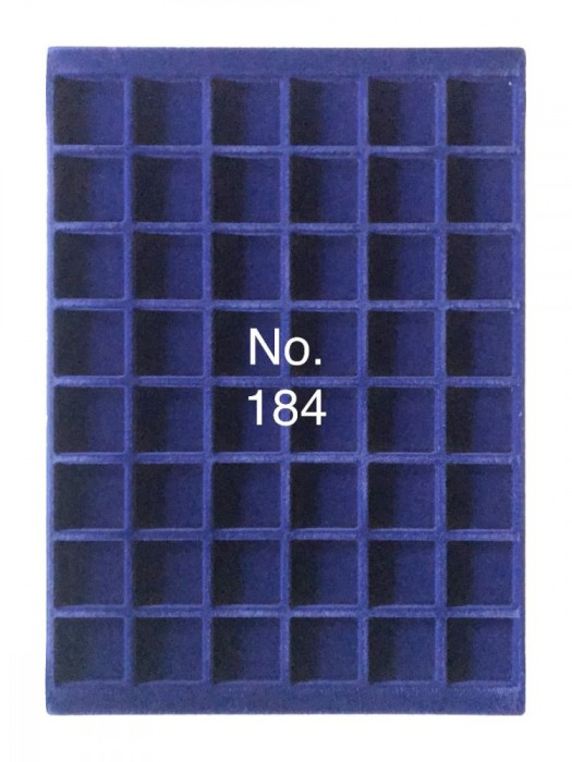 SAFE 184 Tava mare albastra pentru monede cu 48 locasuri de 33 mm
