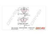Dr!ve+ DP1010.10.0527 set placute frana,frana disc