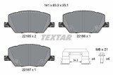 Set placute frana disc Alfa Romeo Tonale; Fiat 500X; Jeep Compass, Renegade SUV Motor 1.3 Hybrid 4x4, 1.3 T-GDi 4x4, 1.4, 1.4 4x4, 1.4 4x4, 1.5 Mild, Textar