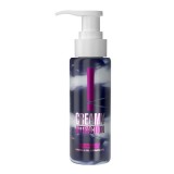 Cremă și gel 2 &icirc;n 1 INTT Creamy Attraction Blackberry, formulă hibridă potrivită pentru masaj erotic, aromă de mure, 100 ml