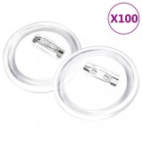Cumpara ieftin Set de ecusoane cu ac, 100 seturi, 58 mm, acril