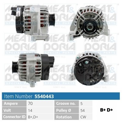 MEAT &amp; DORIA 5540443 Generator / Alternator