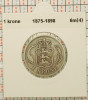Danemarca 1 krone 1875 argint - Christian IX - km 797 - G011, Europa