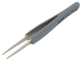 Pensetă Nemagnetică ESD V&acirc;rf Plat &Icirc;ngustat