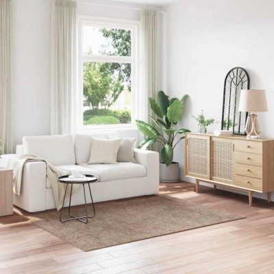 vidaXL Covor Shaggy Antiderapant Maro 140 x 200 cm PP 4019793 foto