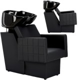 Scafa coafor Tom pentru salonul de coafură și frizerie cu bol ceramic mobil armătură baterie si cască