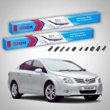 Cumpara ieftin Ștergătoare Toyota Avensis T27 Sedan 2008-prezent | Set Față Flat Premium &ndash; TeamCar&reg;