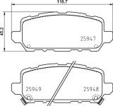 BREMBO P 28 090 PRIME LINE set placute frana,frana disc