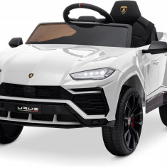 Masinuta electrica pentru copil 2-5 ani, Lamborghini Urus 70W 12V 7Ah, culoare Alba