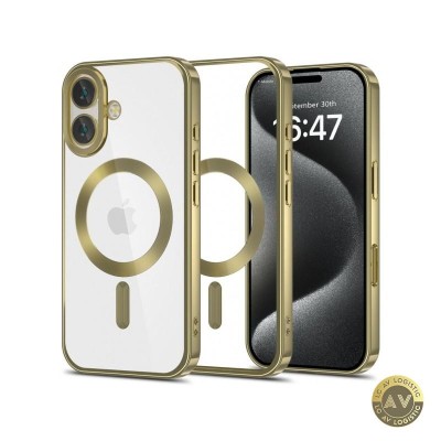 Husa MagSafe pentru Apple iPhone 16 Tech-Protect Magflex Satin Auriu foto